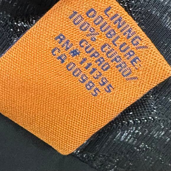 Tory Burch Siri Jacquard Pencil Skirt Side Zip Front Pleats Black Metallic 8 - Picture 9 of 10